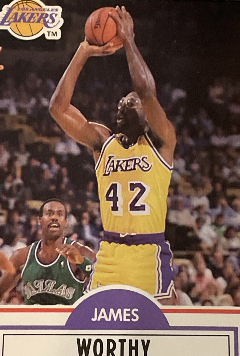 1990-91 Fleer James Worthy Los Angeles Lakers #97 NBA HOF NM | eBay