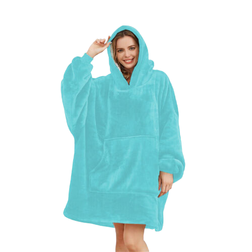 Men + Women Extra Long Hooded Blanket Oversized Hoodie Sherpa Fleece Sweatshirt - Picture 26 of 33