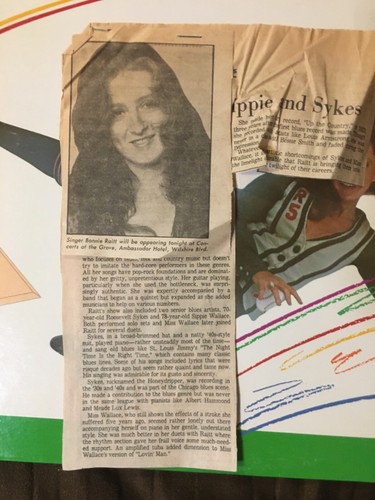 BONNIE RAITT Home Plate - 1975 1st Press Warner Bros. LP w/ News Clipping - NM - Picture 6 of 7