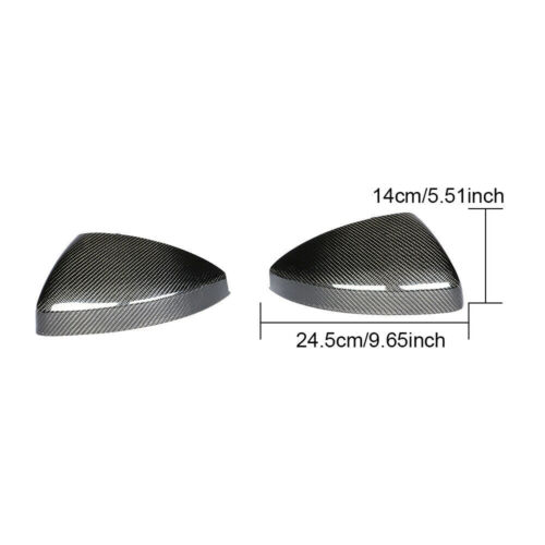 For AUDI TT TTS TTRS R8 16-20 Carbon Fiber Side Wing Mirror Covers Replacement - Foto 12 di 12