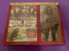 Disney Pirates Of The Caribbean 2 DVD Gift Set Captain Teague Action Figure NIB