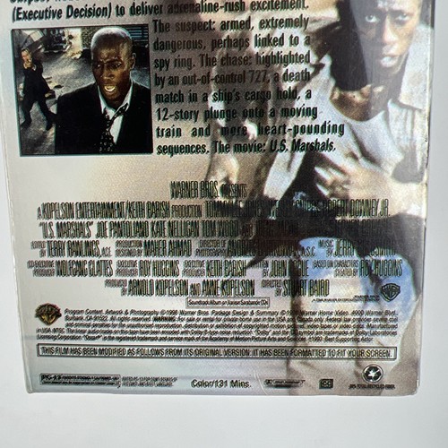 U.S. Marshals (VHS, 1998) Tommy Lee Jones, Wesley Snipes **New*Sealed** - Picture 7 of 8
