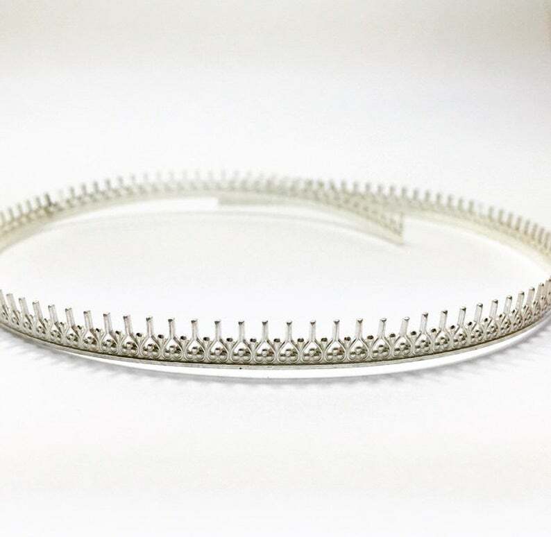 12 inch Gallery Pattern wire - 5.7mm Sterling silver 935 Decorative ...