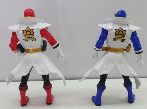 Mighty Morphin Power Rangers Samurai action figure 2011 Bandai 10cm red & blue - Picture 5 of 12