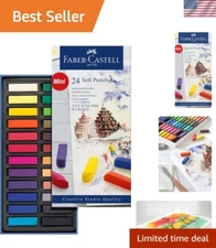 24 Vivid Colors Creative Studio Soft Pastel Mini Sticks - 1.25” Art Supplies