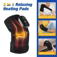 Electric Heated Vibration Massage Knee Brace for Knee/Elbow/Shoulder Pain Relief