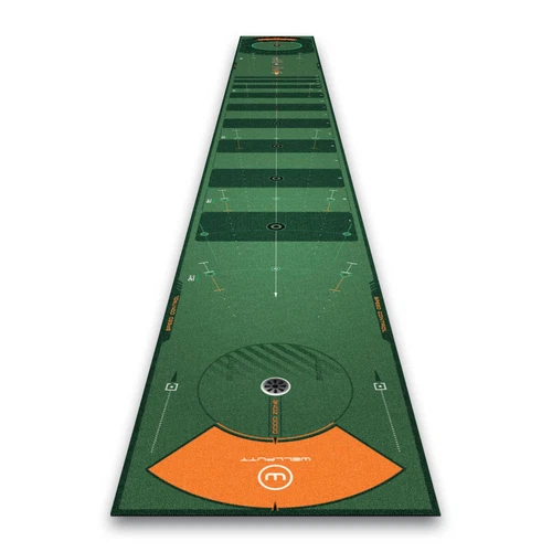 Wellputt 26ft Classic Golf Putting Training Mat, Green, Brand New
