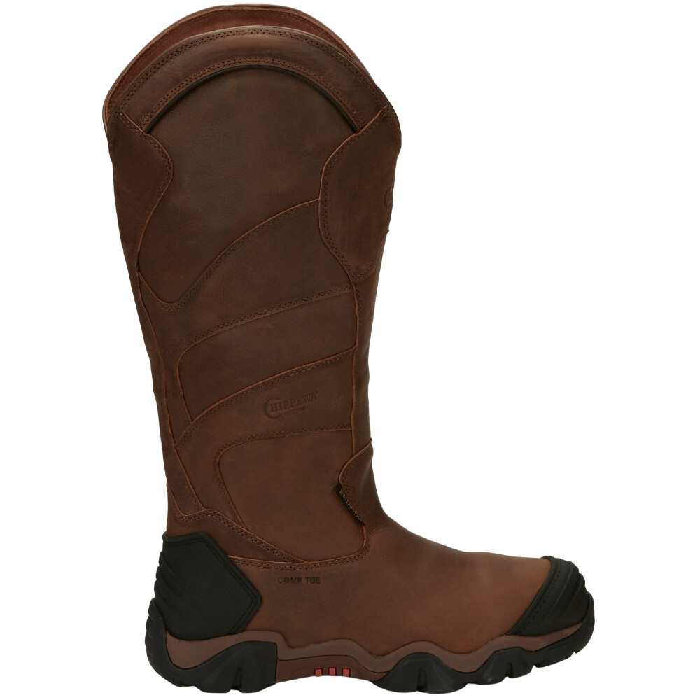 Chippewa Cross Terrain 17-дюймовый водонепроницаемый Нано-змеиный композитный носок Work Mens Si