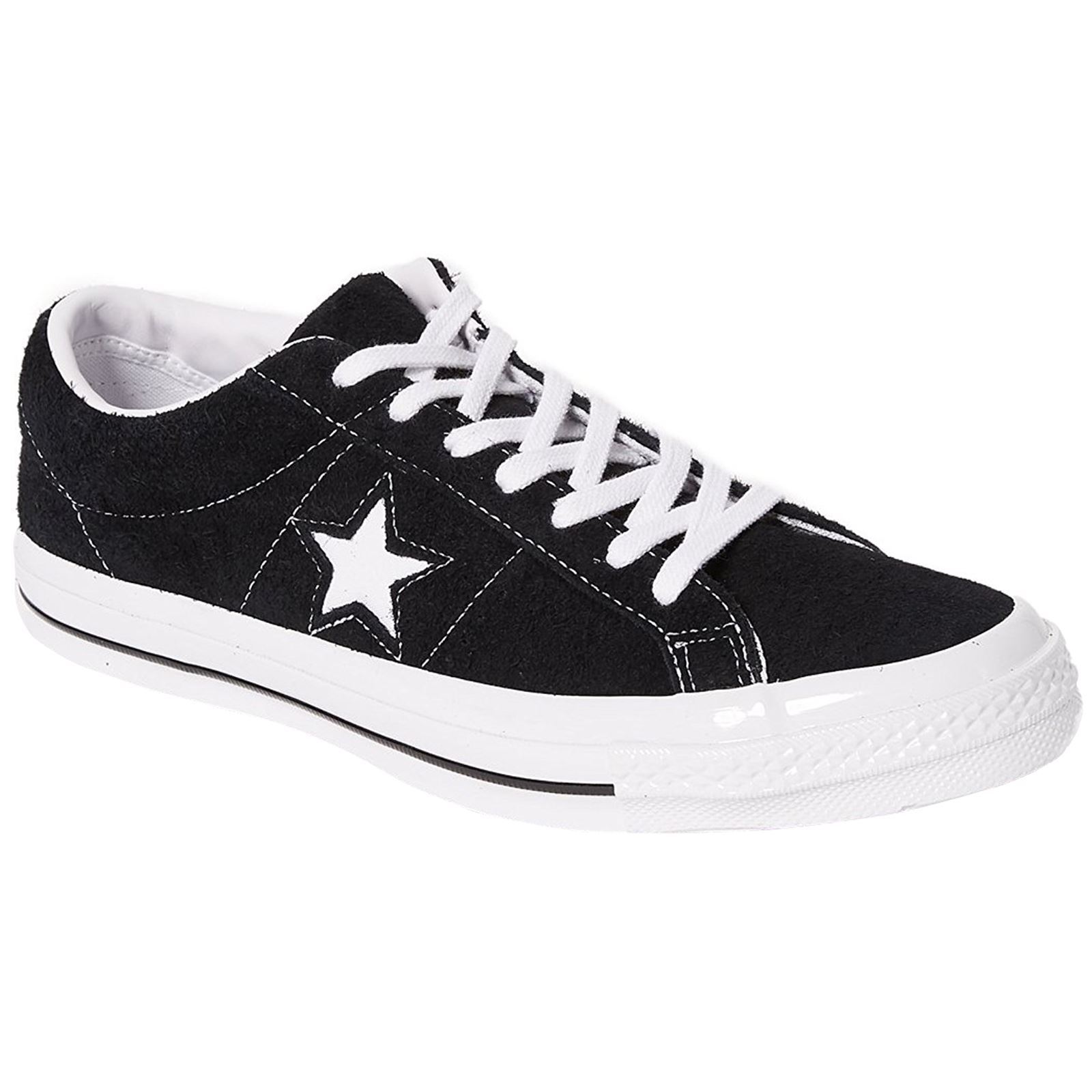 Converse One Star Ox Black White Mens Suede Casual Low-top Sneakers Trainers Converse One Star Ox Black White Mens Suede Casual Low-top Sneakers Trainers