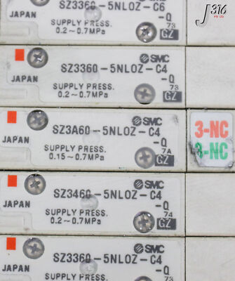 3396 SMC 5 SLOT PNEUMATIC MANIFOLD SZ3360-5NLOZ-C6-Q | eBay