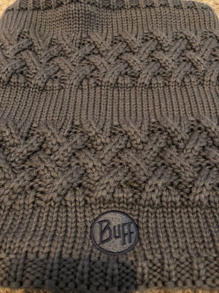 Buff Original Neckwear Gray Grey Hat Warm Winter Scarf With Sticker NEW NWT Gift - Image 3 of 4