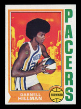 1974-75 TOPPS BASKETBALL #182 Darnell Hillman NM INDIANA PACERS NBA ABA Card