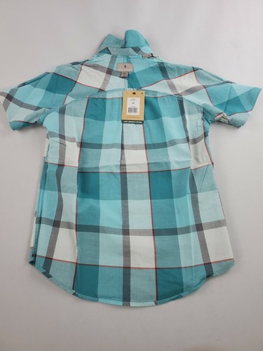 Camisa Royal Robbins Mujer Y621003 Dixie Plaid 774 Aqua Algodón Talla XS $68 - Imagen 6 de 10