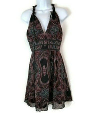 BCBGeneration (Size 2) Sleeveless V Neck  Multi Color Party Dress (MSRP $108.00)