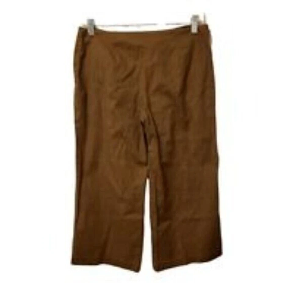 Pantalones capri IZ Byer California para mujer talla 7 marrón liso Foto 3 de 4