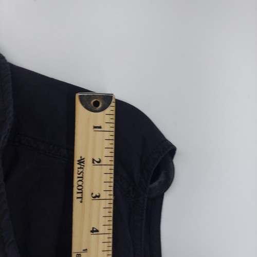 buffalo david bitton vest women size Large black lightweight utility pocket - Picture 6 of 9