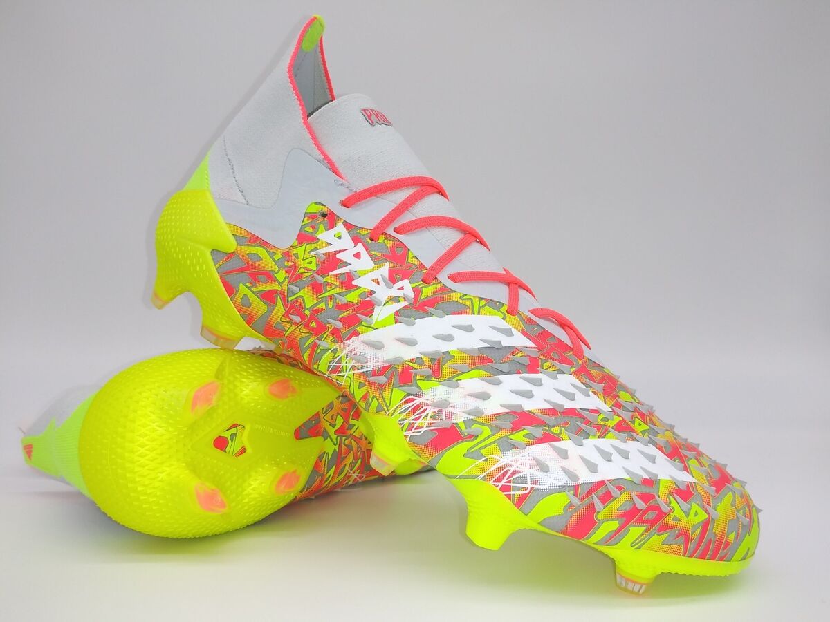 Adidas Mens Rare Predator Freak .1 FG FY6258 White Orange Adidas Mens Rare Predator Freak .1 FG FY6258 White Orange
