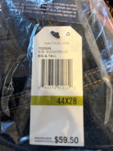 Nautica Herren Jeans Blau Neu Mit Etikett - Bild 2 von 2