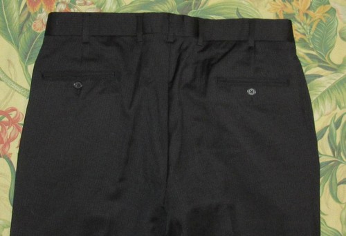 BROOKS BROTHERS Reda Black Pinstriped Wool Suit 41R 35 x 27 - Picture 8 of 10