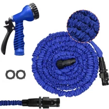 25Ft Expandable Garden Hose Flexible Water Hose, Expanding Hose