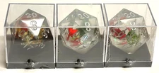 Sirius Dice - Scenic Christmas Set of 3 - Santa - Snowman - Krampus Large d20