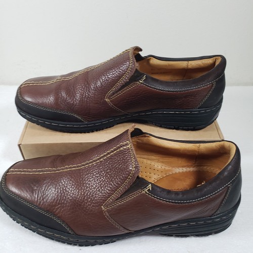 Sandro Moscoloni Shoes Men's Size 9/10 Brown Leather Loafers Driving Slip On - Picture 3 of 8