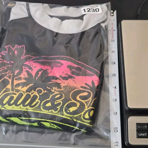 Camisa protectora contra erupciones de Maui and Sons para hombre XL negra con estampado gráfico manga larga pelada - Imagen 14 de 16