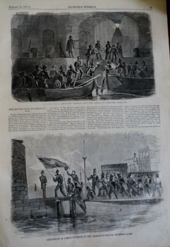 Battle of New Orleans Ft Sumter Harper's Civil War newspaper 1861 complete issue - Picture 3 of 5