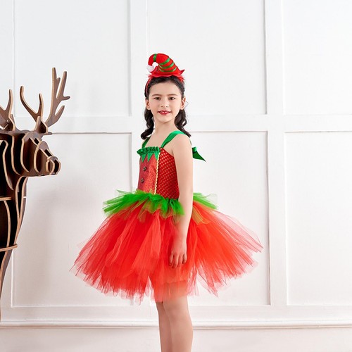 Christmas Children's Tutu Skirt Trendy Girl Wedding Birthday Party Tutu gently - Picture 3 of 6