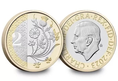 2023 £2 FLOWERS Coin WITH PRIVY MARK Brilliant Uncirculated BUNC SEALED SUPERB - Picture 12 of 16
