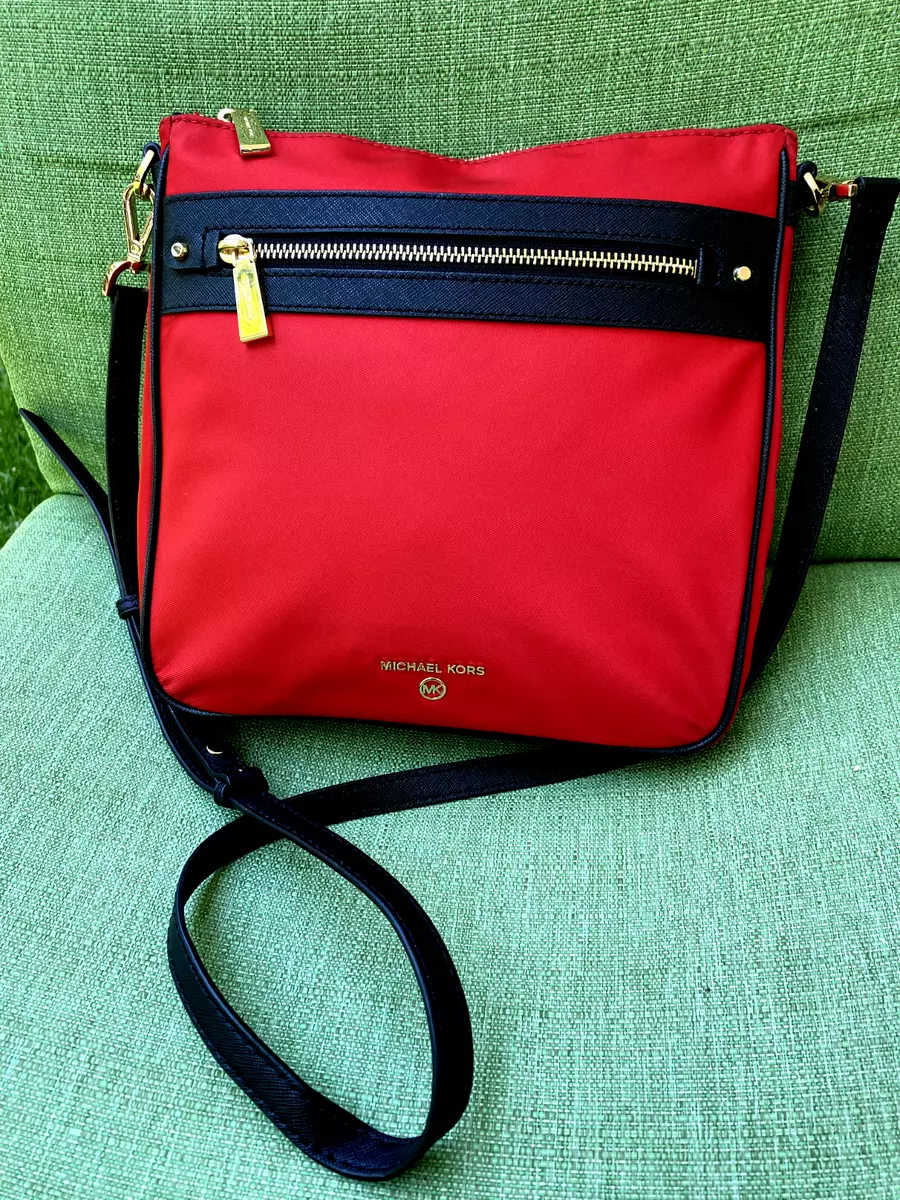 MICHAEL KORS JET SET Large Nylon Gabardine Messenger Crossbody NEVER USED