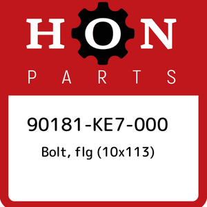 90181-KE7-000-Honda-Bolt-flg-10x113-90181KE7000-New-Genuine-OEM-Part