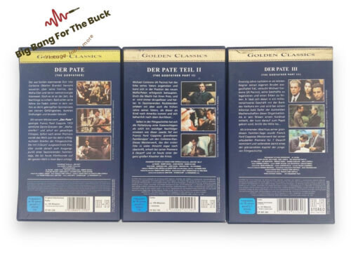 Der Pate Teil 1 - 3 VHS Kassetten Videokassetten Golden Classics The Godfather - Bild 2 von 5