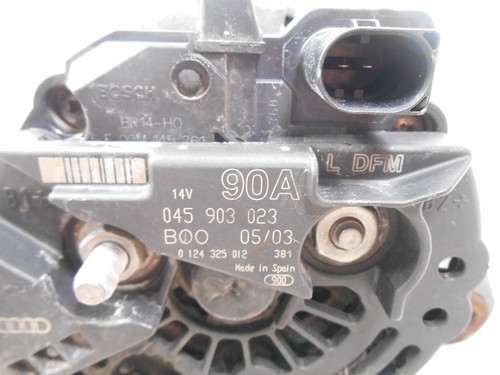 Alternatore 90A Seat Ibiza 6L 1.4 TDI 55kw 75cv AMF 2003 0124325012 045903023 - Imagen 5 de 5