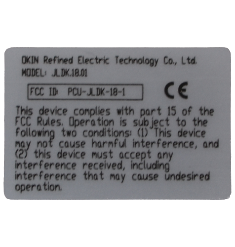 JLDK-18.01.22 Remote Control for Okin Adjustable Beds – Black Wireless Handset - Picture 5 of 8