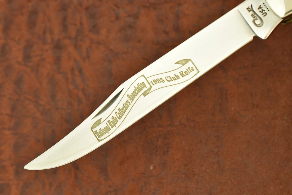 CUCHILLO CASE XX USA 1995 NKCA CIERVO JUMBO CERDO PEGATINA PLÁTANO TRAMPERO 5251 SS (27592 Foto 3 de 4