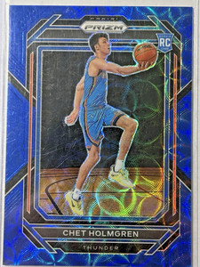 Chet Holmgren 2022-23 Prizm Prizms Choice Blue #266 OKC Thunder /49 (RC)