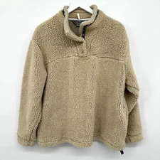 Vintage EMS Eastern Mountain Sports Sherpa Pullover Sweatshirt Womens Size Large