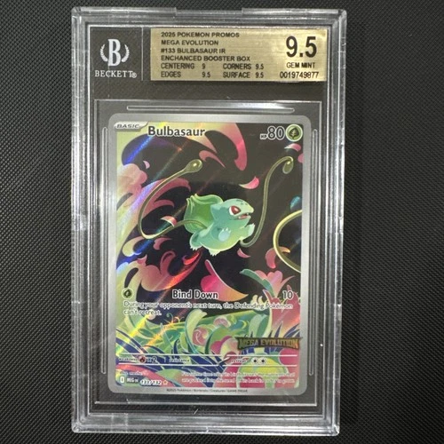 BGS 9.5 | Bulbasaur IR 133/132 | (Mega Evolution Stamped) | Beckett 9.5