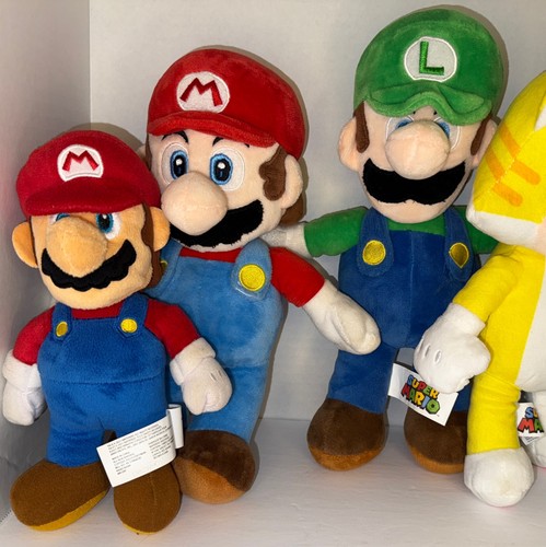 Lot Of 5 Super Mario Nintendo Mario And Luigi Plush - Picture 2 of 4