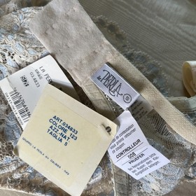 LA PERLA LUXURY LINGERIE UNDERWIRED LACE IVORY/ BLUE BRA SIZE 5/ 40D NWT