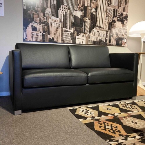 Wittmann Sofa Metro Leder Toro Ebenholz Schwarz - Bild 1 von 6