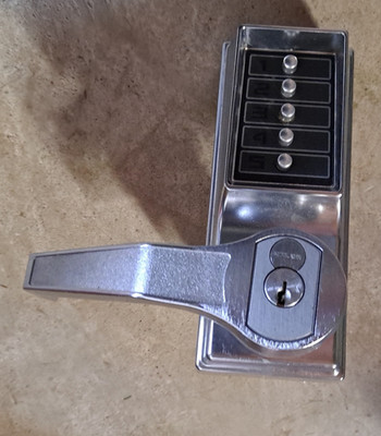Kaba Simplex LL1021S26D41 Pushbutton Lock Front Assembly Silver