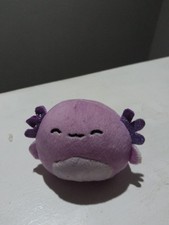 Small cute purple axolotl squishmelo