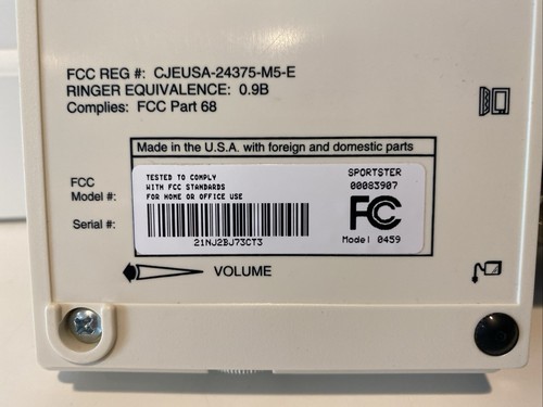 Vtg US Robotics Sportster 33.6 Faxmodem 0459 with Cable Powers On - Picture 8 of 8