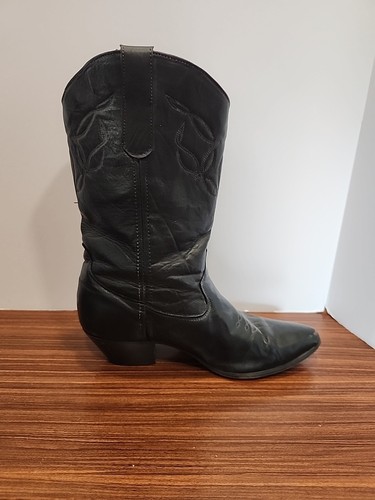 Stivali da rodeo western cowgirl neri Laredo 7,5 in pelle nappa punta - Foto 5 di 15
