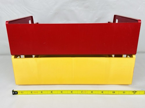 Organizador de escritorio retro MCM acrílico vintage con bandeja de nivel sistema de archivo de papel de exhibición - Imagen 5 de 9