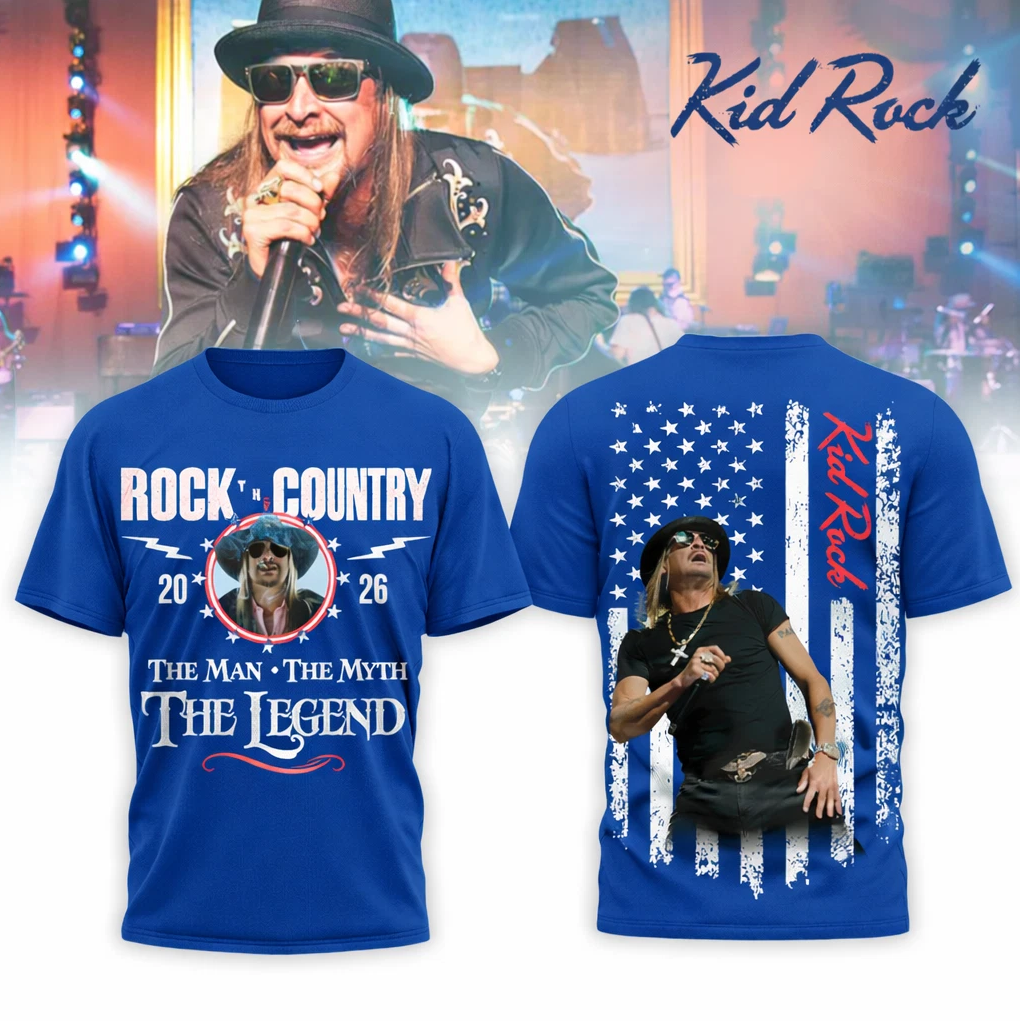 Kid Rock Tour TShirt, Loop Tour 2026 AOP 3D T-Shirt