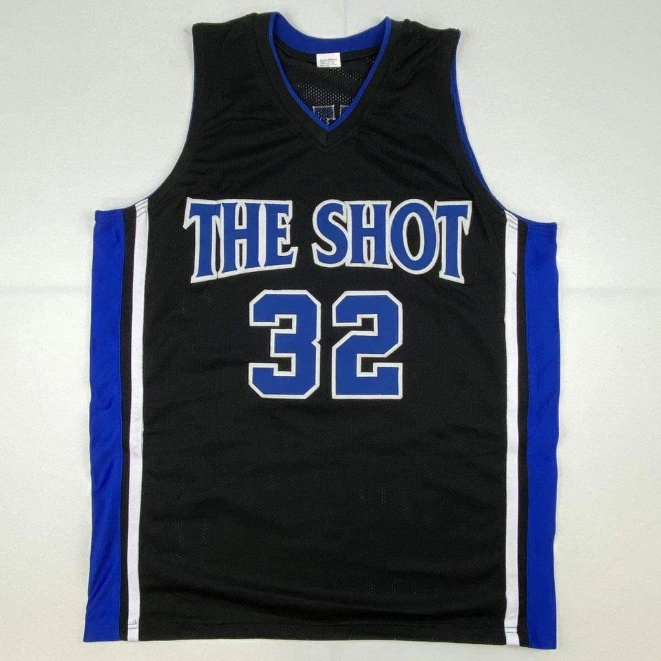Autographed/Signed CHRISTIAN LAETTNER Duke The Shot Black Jersey PSA/DNA COA - Image 4 of 4