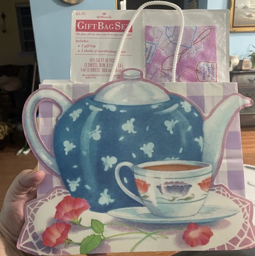 Juego de bolsas de regalo Hallmark Tea Party NUEVO vintage - Imagen 1 de 2